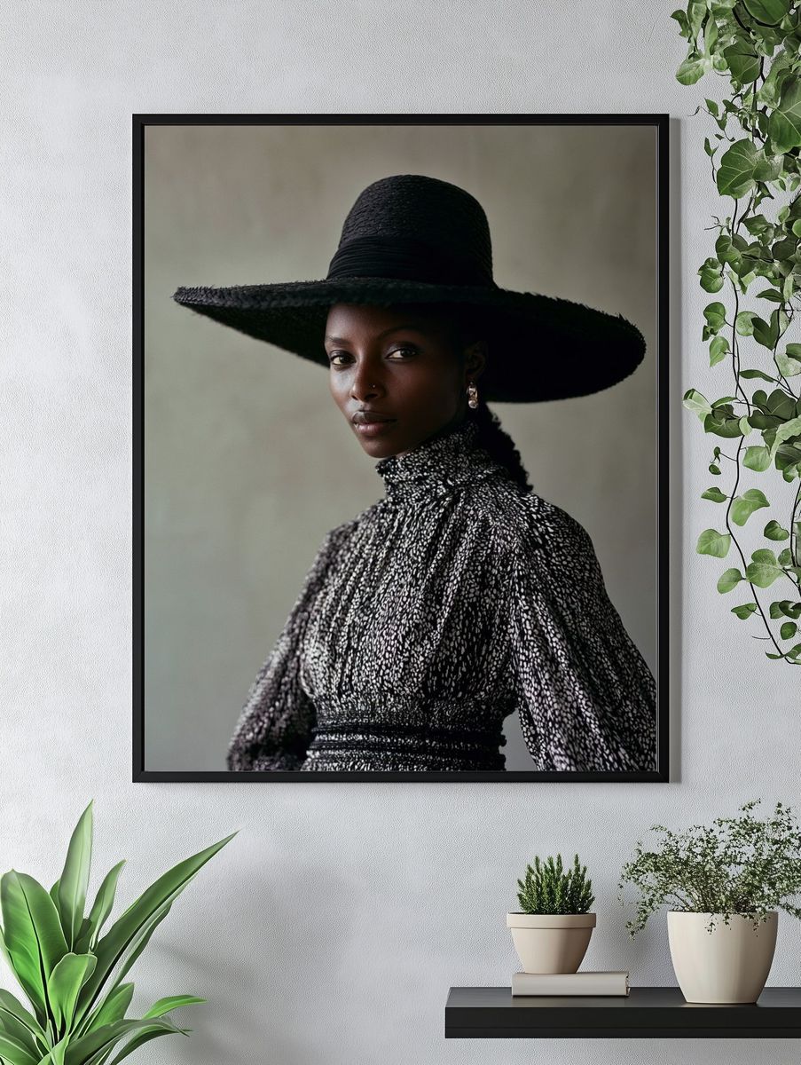 Elegant Portrait Fashion Print. — room view 4