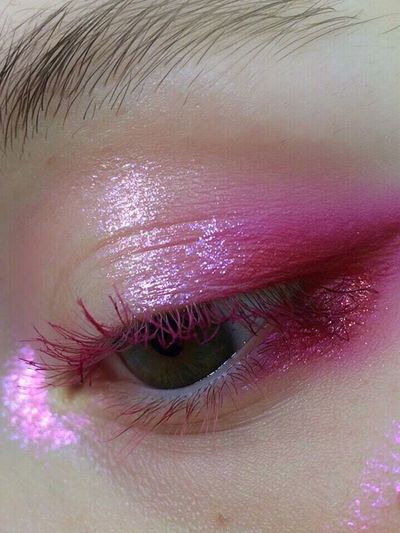 Pink Eye Makeup Photography Poster.