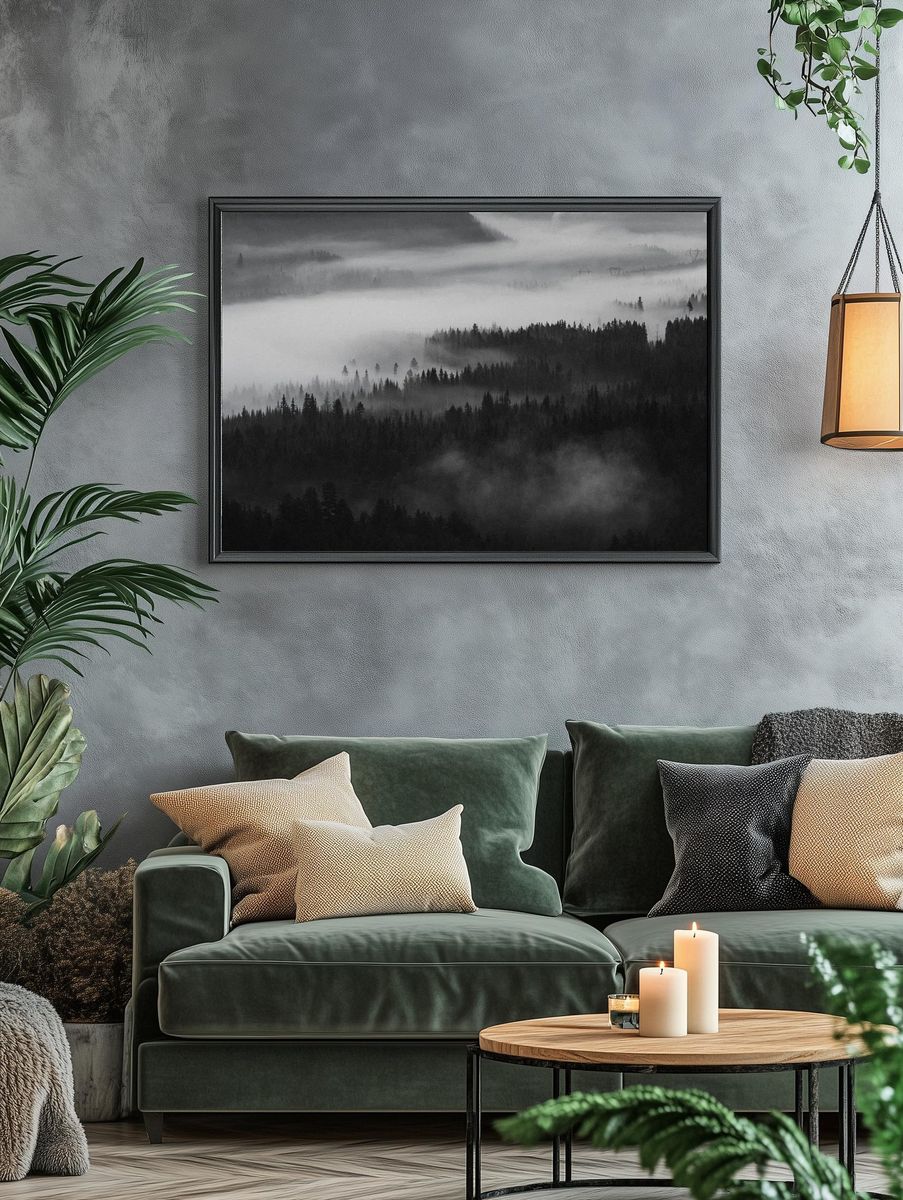 View misty woods Norway. — room view 4