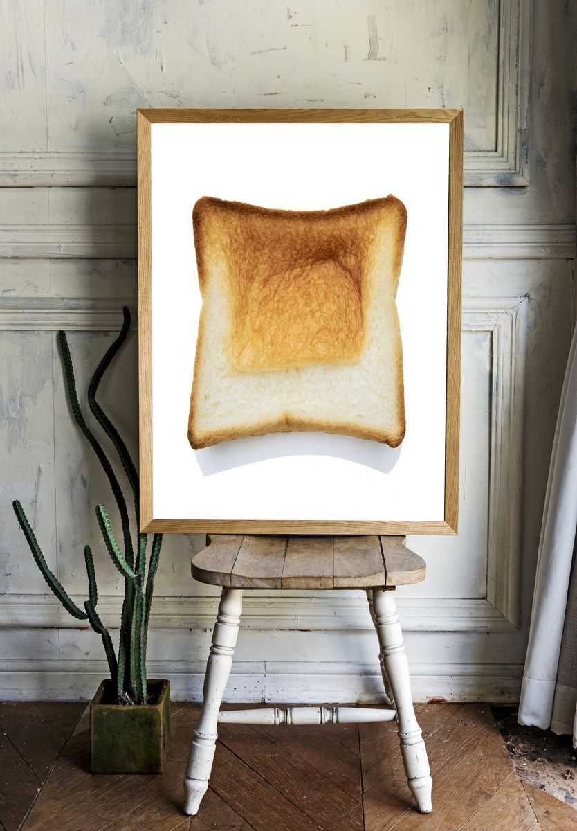 Toasted Bread Photography Print. room preview
