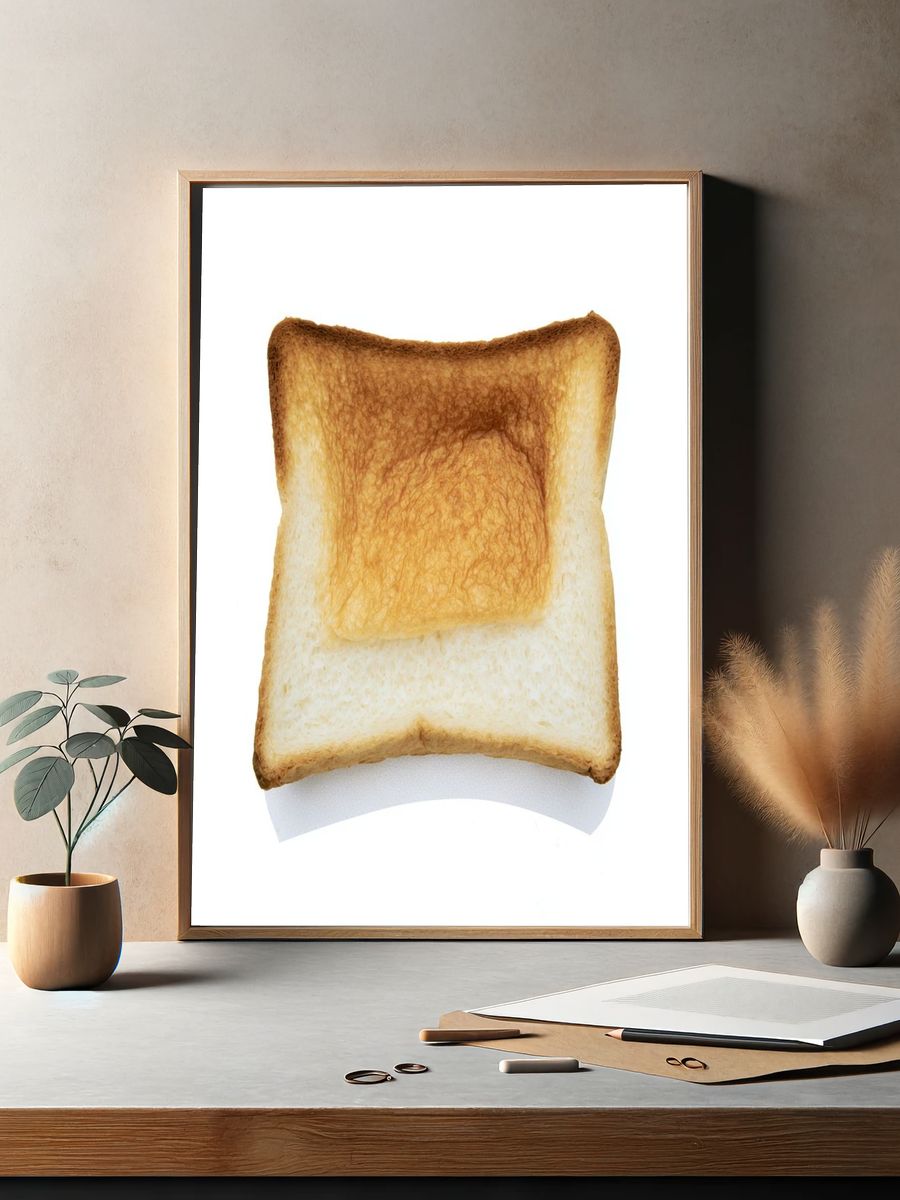 Toasted Bread Photography Print. — room view 2