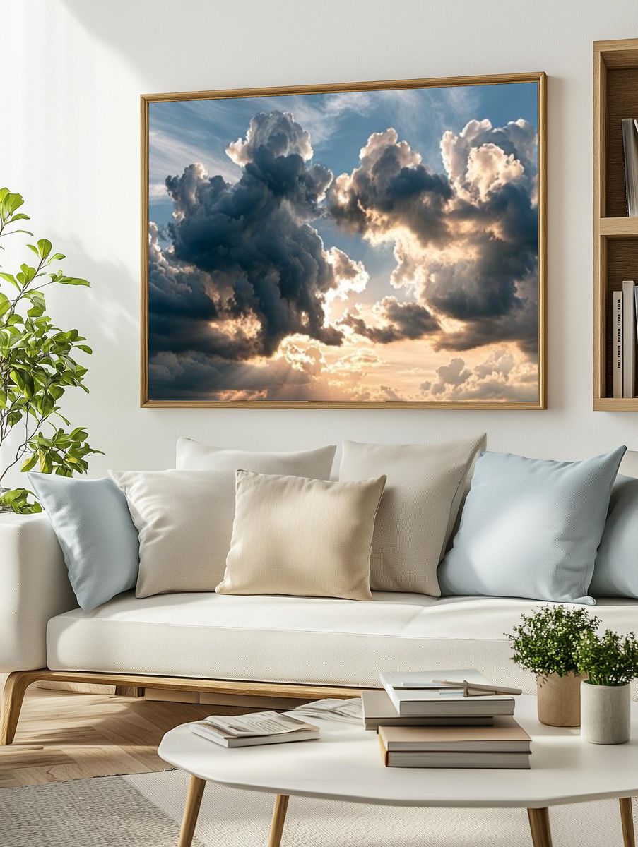 Dramatic Cloudscape Photography Poster. — room view 2