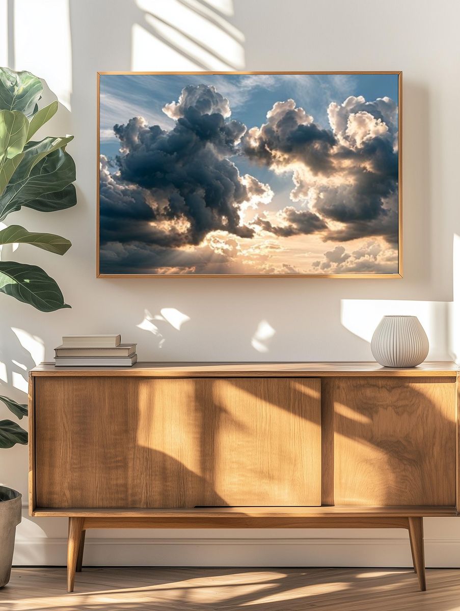 Dramatic Cloudscape Photography Poster. — room view 3