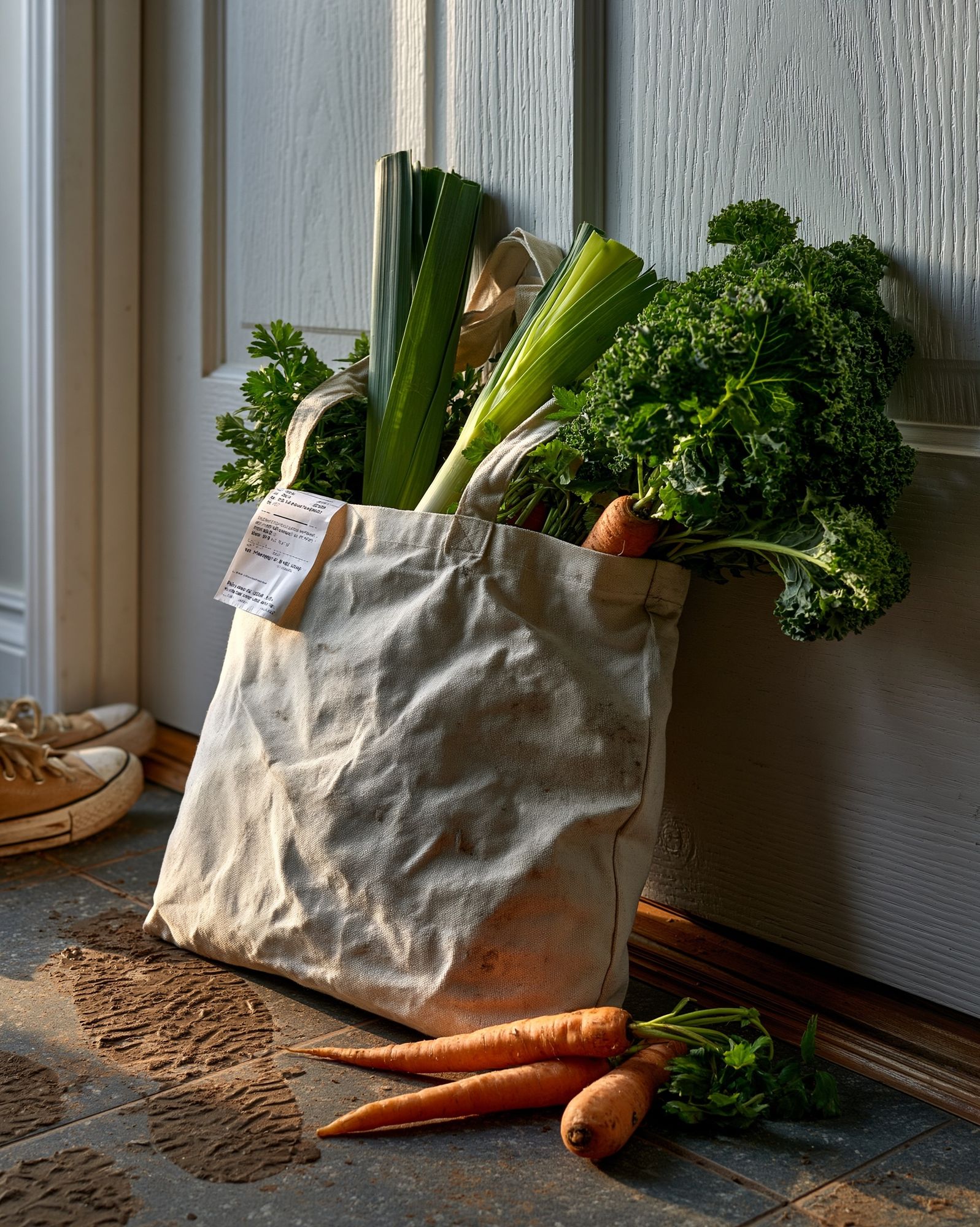 Rustic Vegetable Tote Photography Poster. poster detail