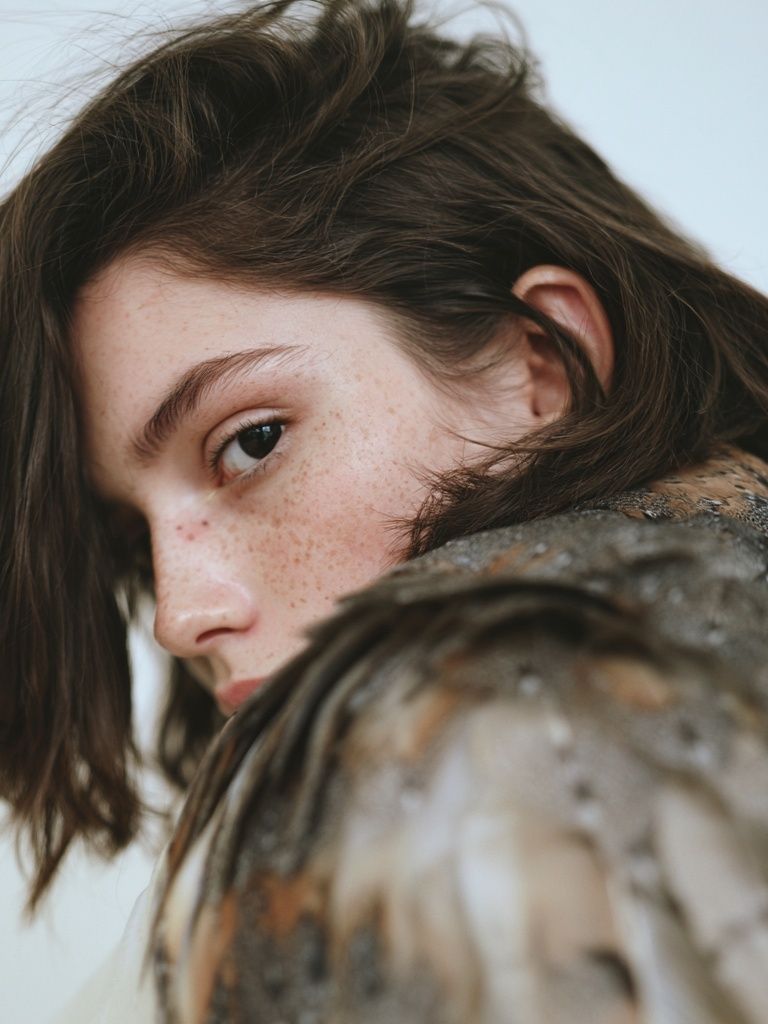Freckled Portrait Photography Poster. poster — photography art