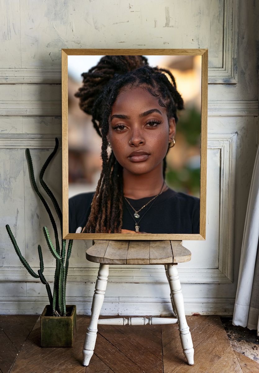 Portrait of a Woman Photography Poster. room preview