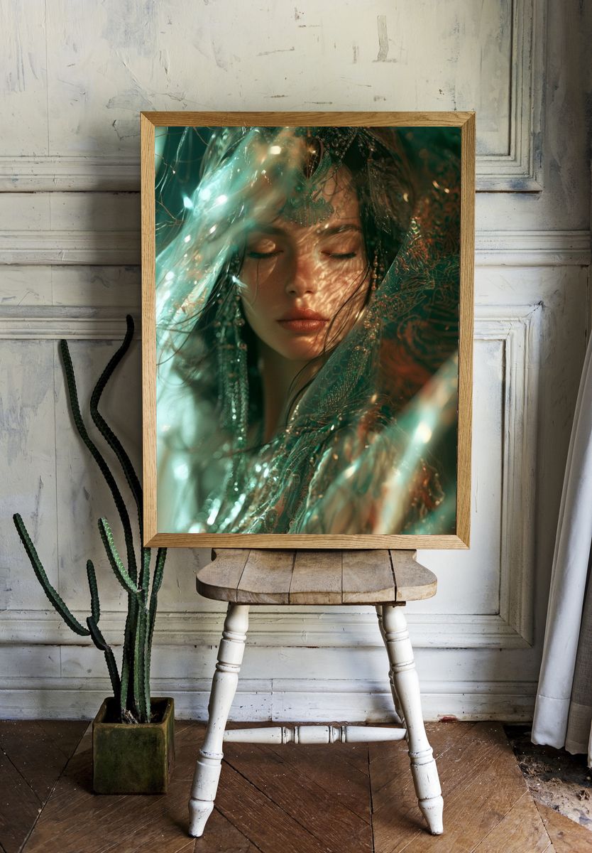 Dreamy Portrait Photography Poster. room preview