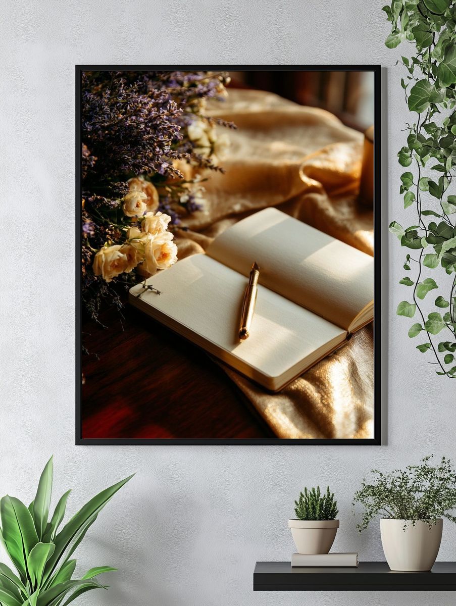Golden Still Life Photography Poster. — room view 4