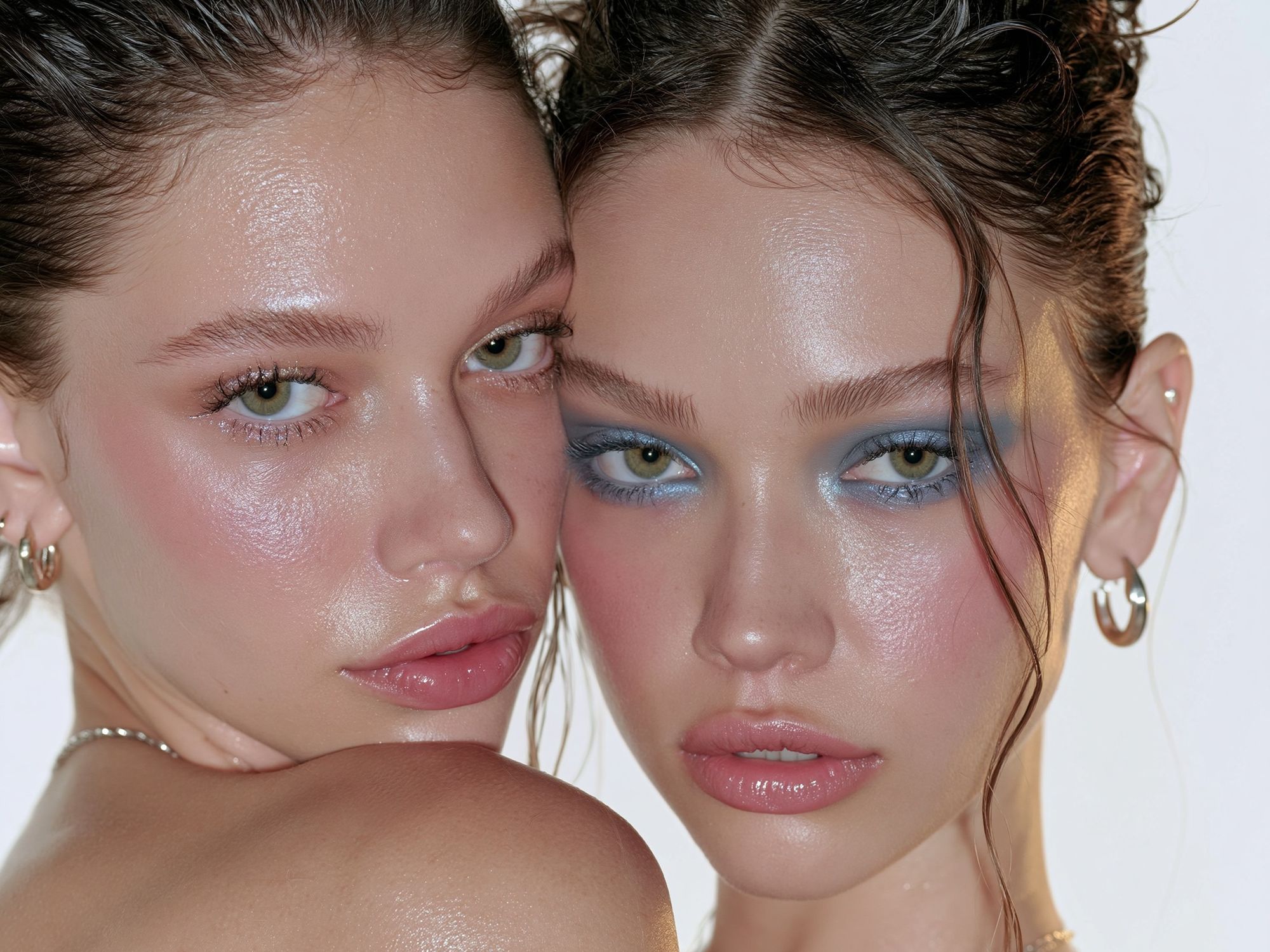 Editorial Twin Portrait Print. poster detail
