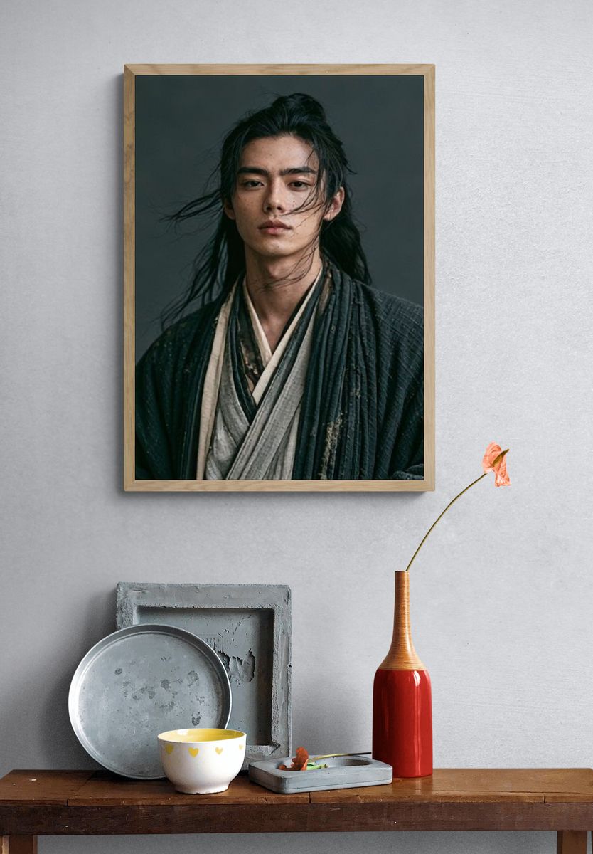 Samurai Portrait Photography Poster. — room view 3