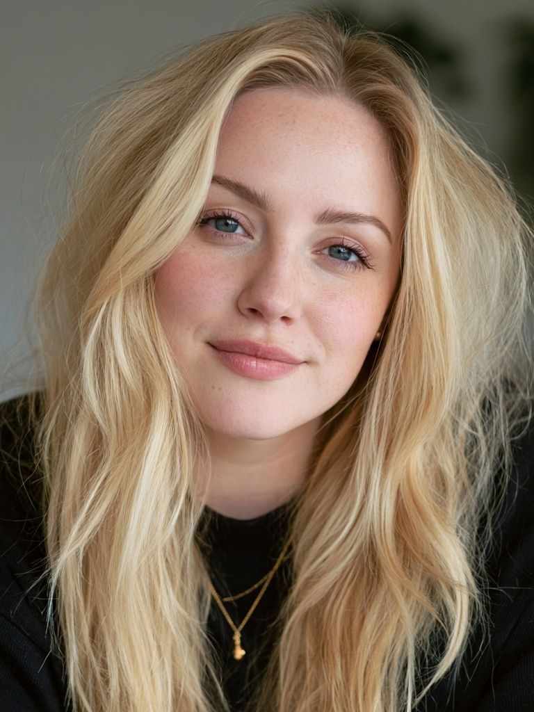 Blonde Portrait Photography Poster. poster detail