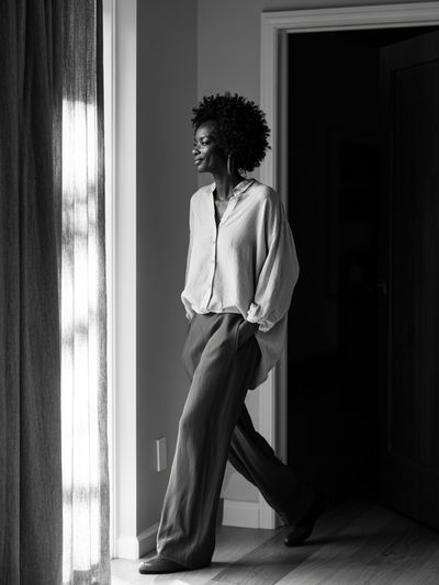 Elegant Monochrome Portrait Poster.