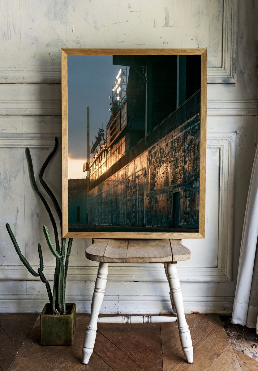 Stadium at Sunset Photography Poster. room preview
