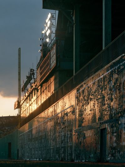 Stadium at Sunset Photography Poster. poster