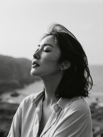 Coastal Serenity Portrait Print. poster