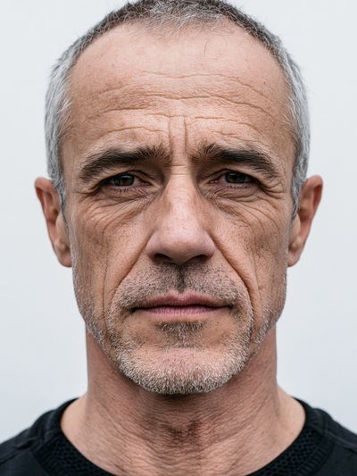 Intense Male Portrait Photography Poster. poster