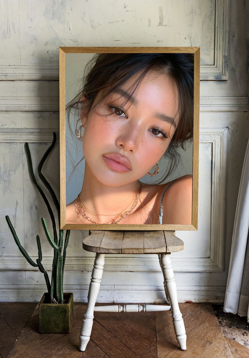 Soft Glam Portrait Poster. — room view 1