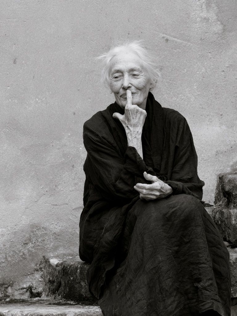 Elderly Woman Portrait Photography Poster. poster — photography art