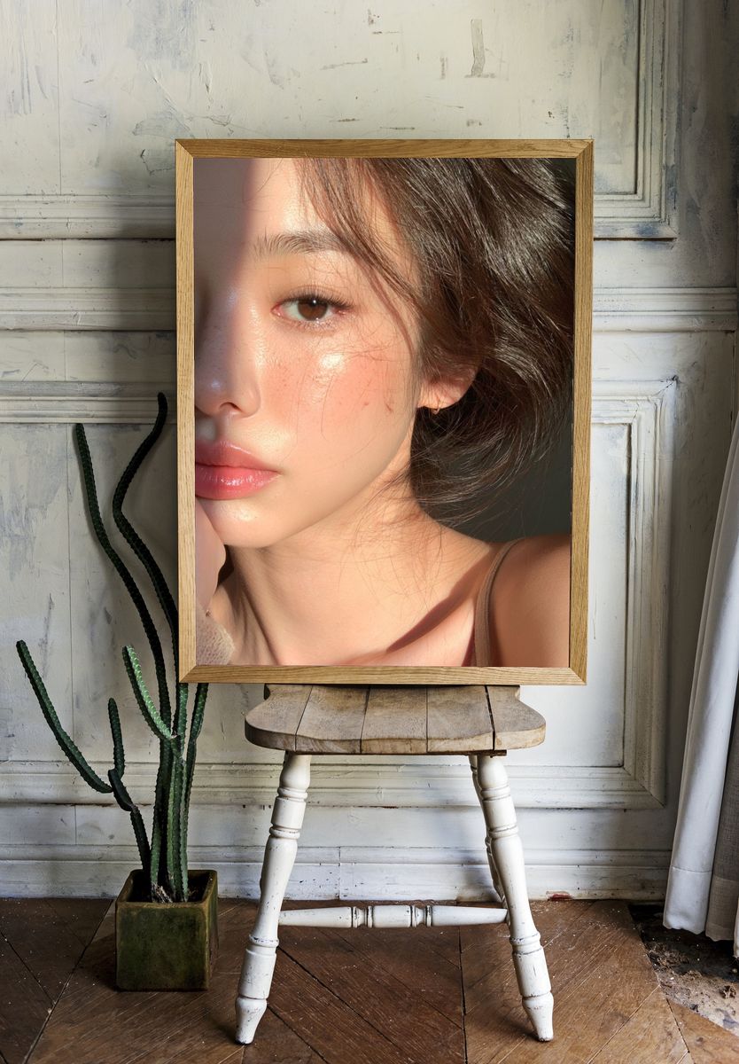 Sunlit Portrait Photography Poster. — room view 1