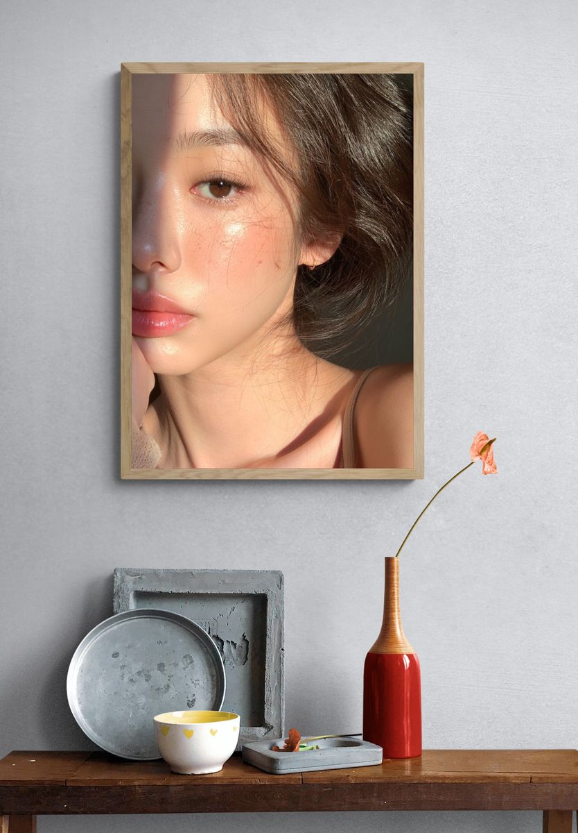 Sunlit Portrait Photography Poster. — room view 3