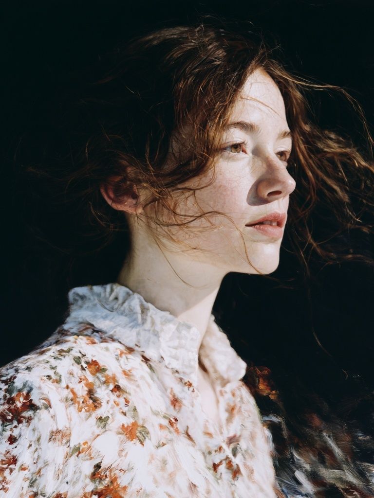 Windblown Portrait Photography Poster. poster detail