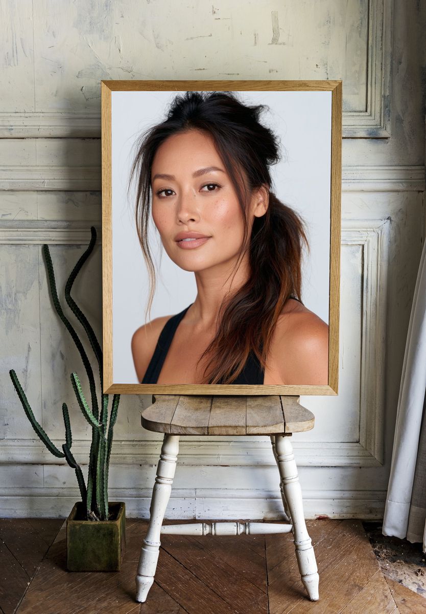 Elegant Woman Portrait Print. — room view 1