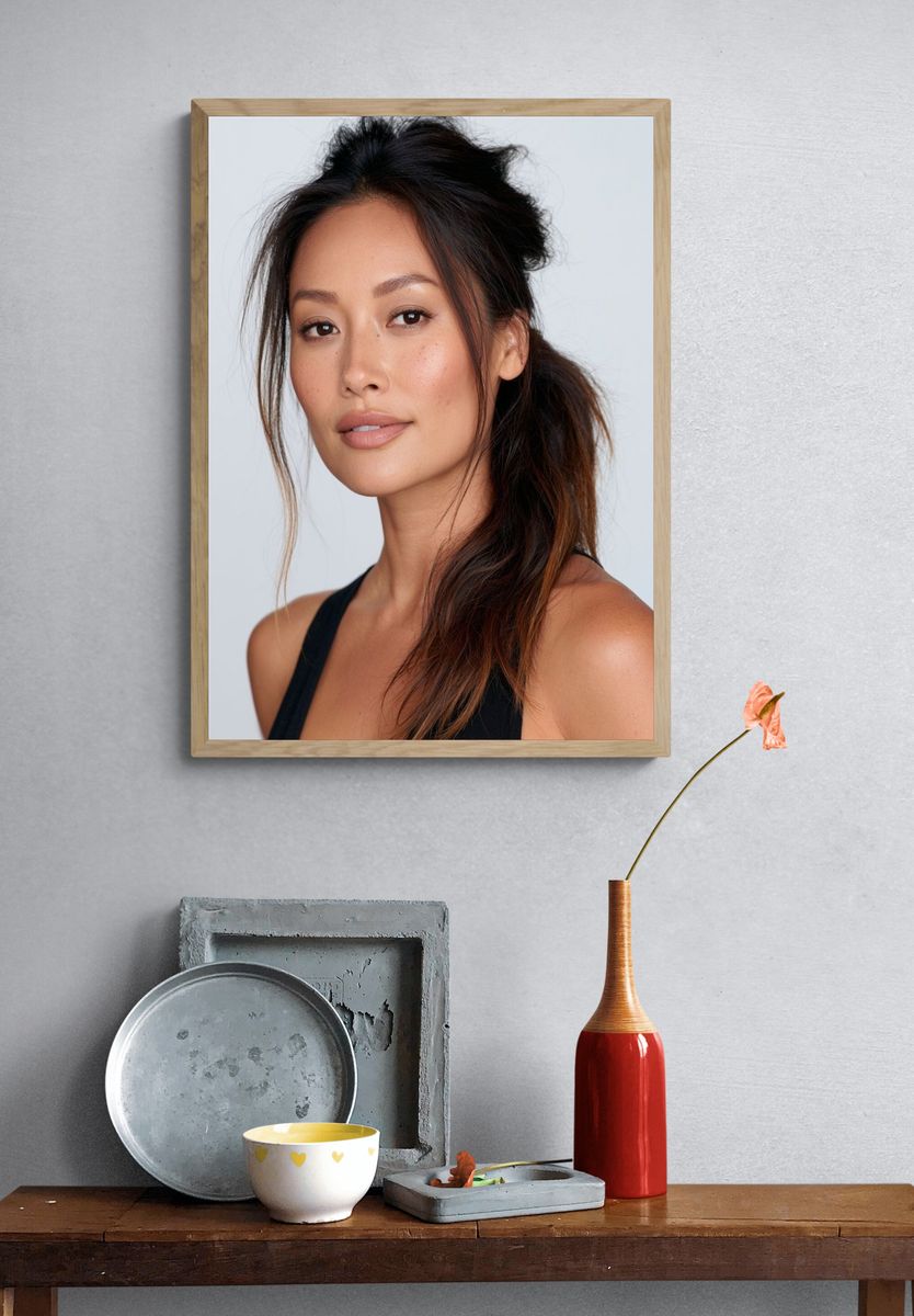Elegant Woman Portrait Print. — room view 3