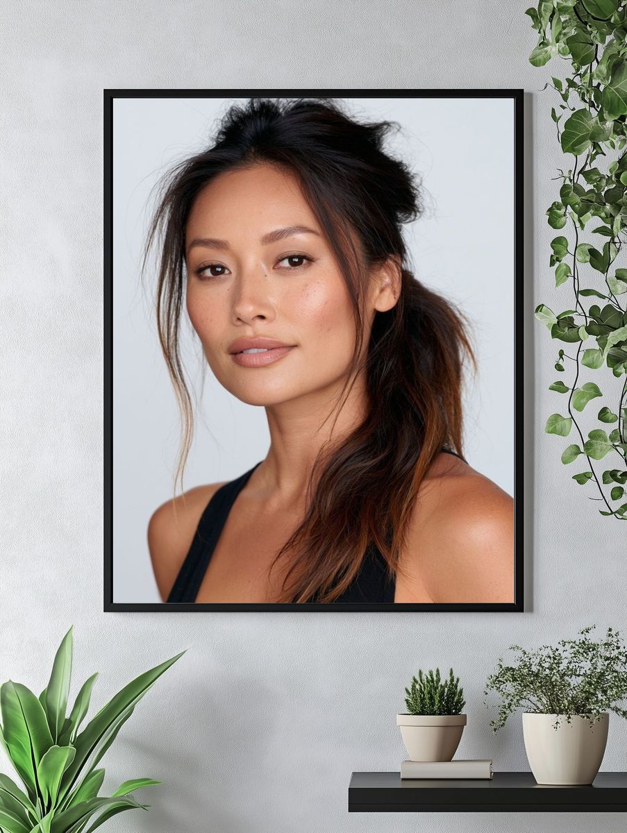Elegant Woman Portrait Print. — room view 4