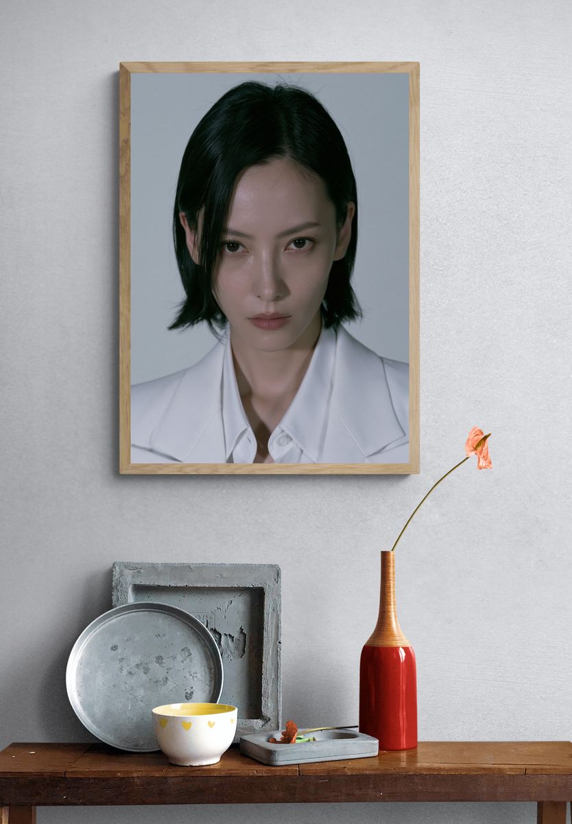 Minimalist Portrait Poster. — room view 3