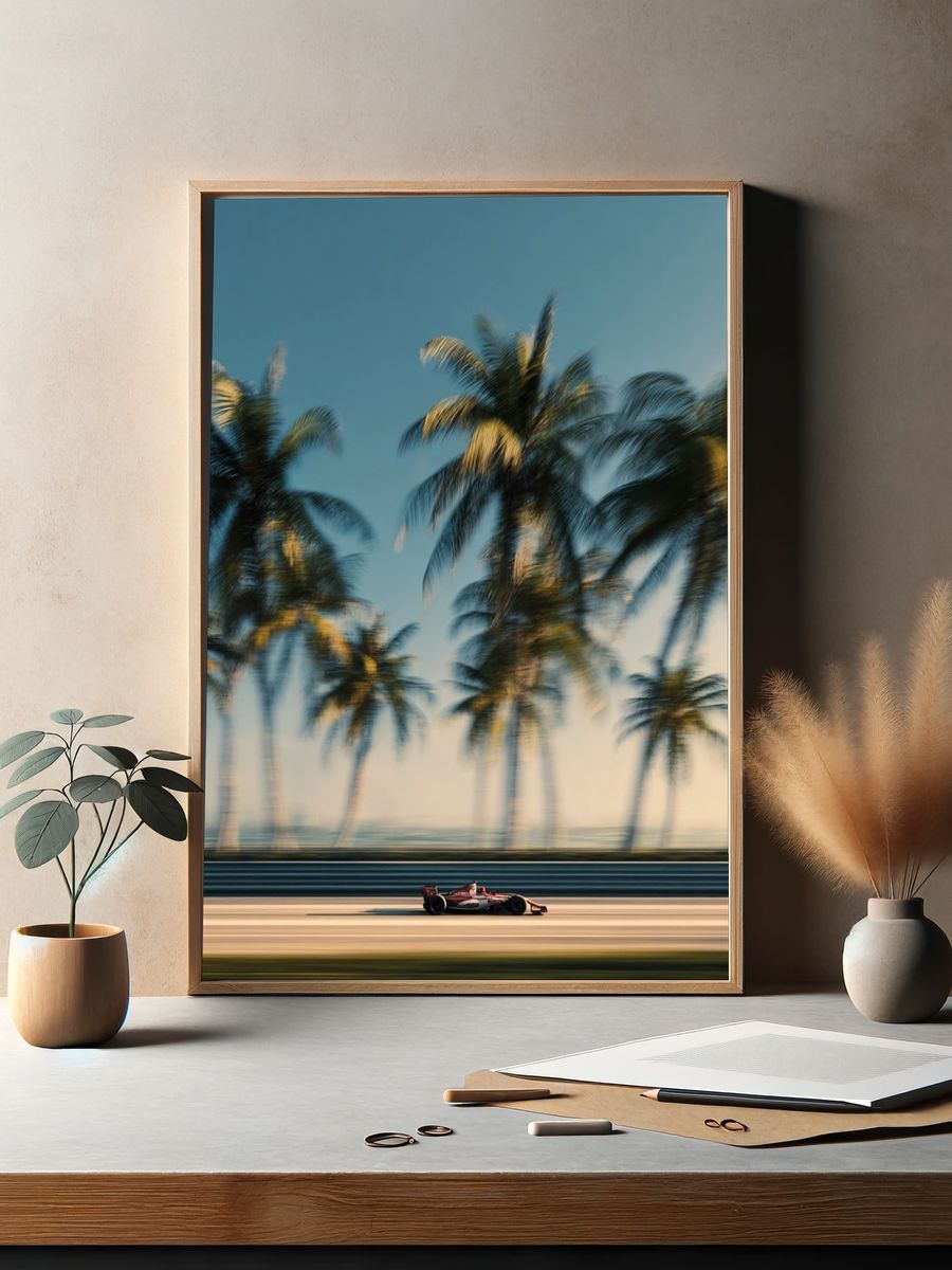 Formula 1 Palm Coast Photography Poster. — room view 2