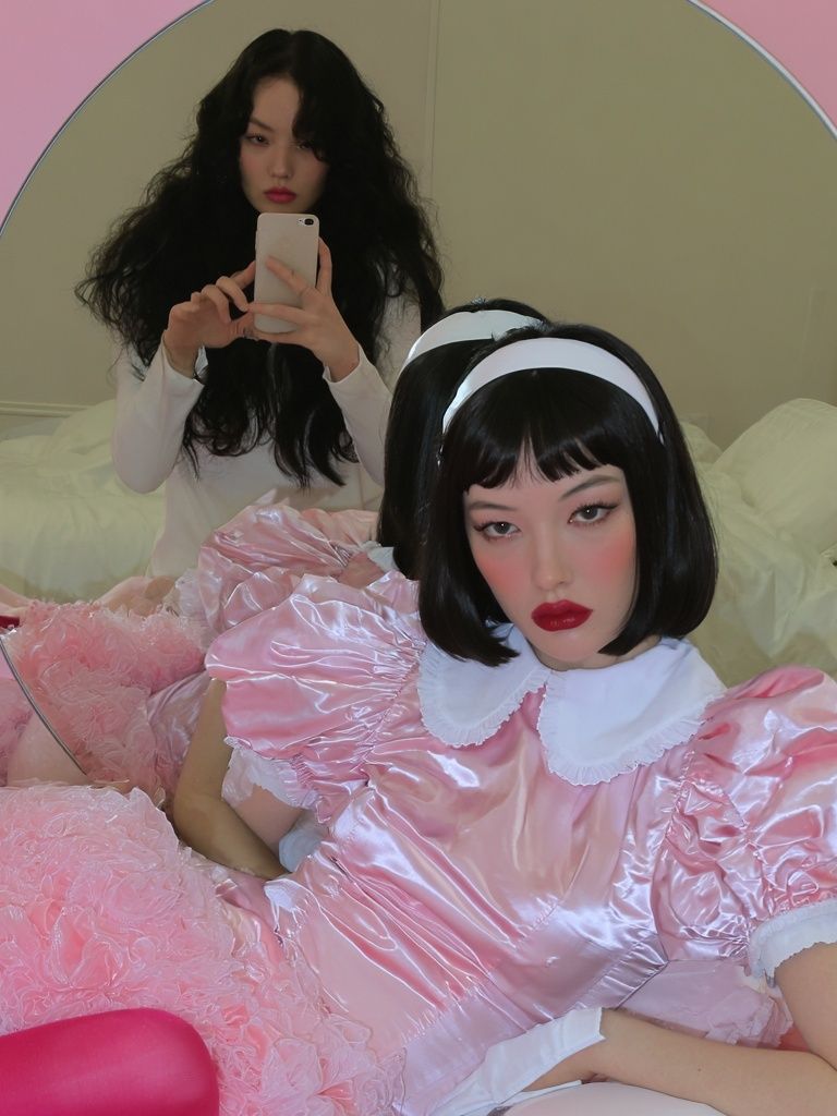 Pink Dollcore Self-Portrait Photography Poster. poster — photography art