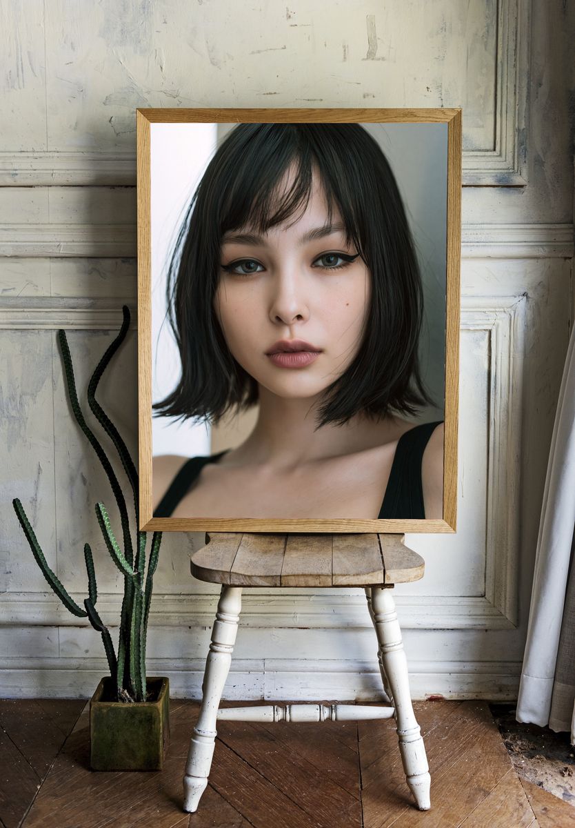 Editorial Portrait Photography Poster. room preview