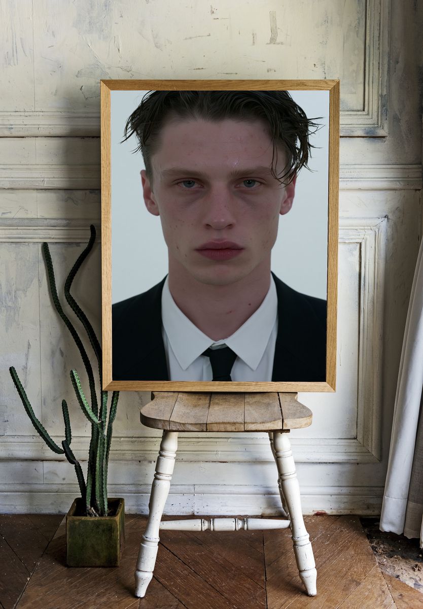 Moody Portrait Photography Poster. room preview