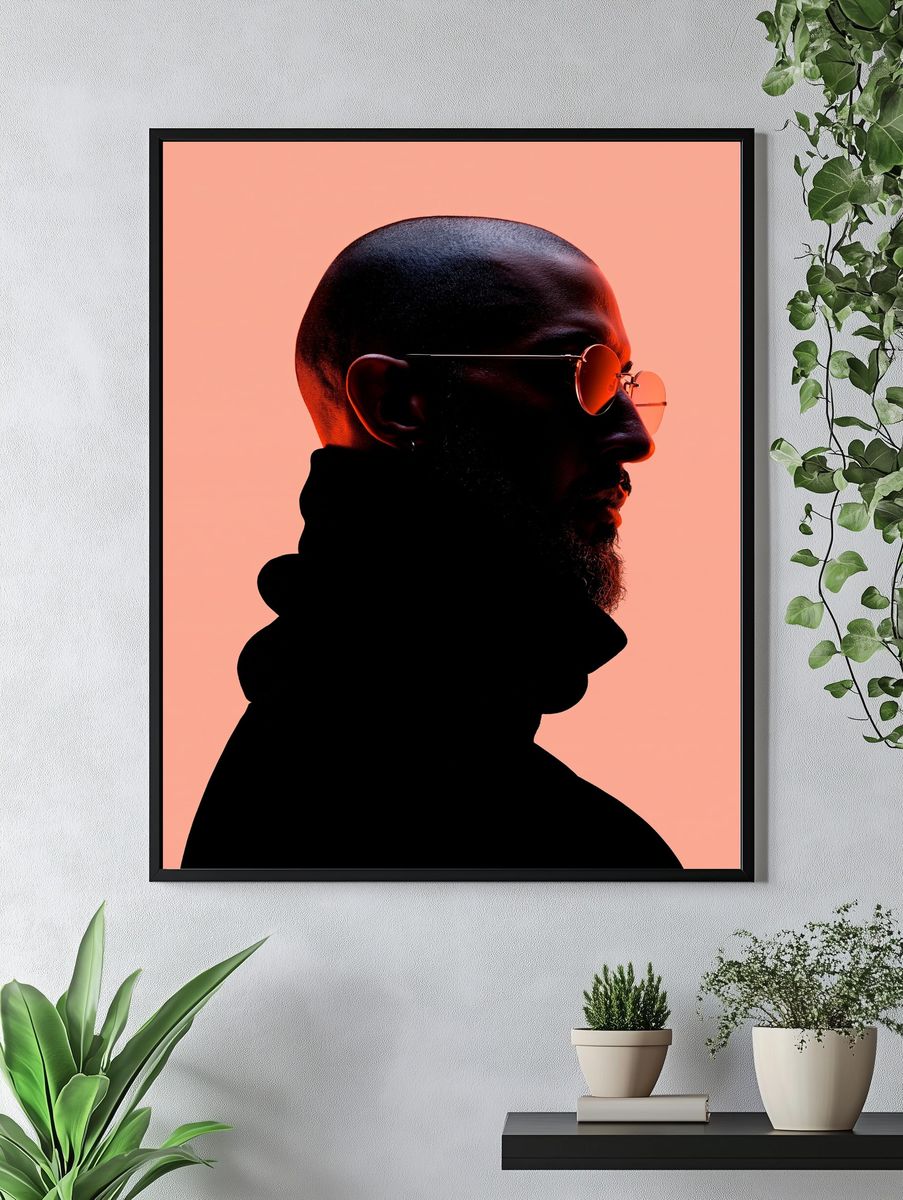 Stylized Portrait Photography Poster. — room view 4