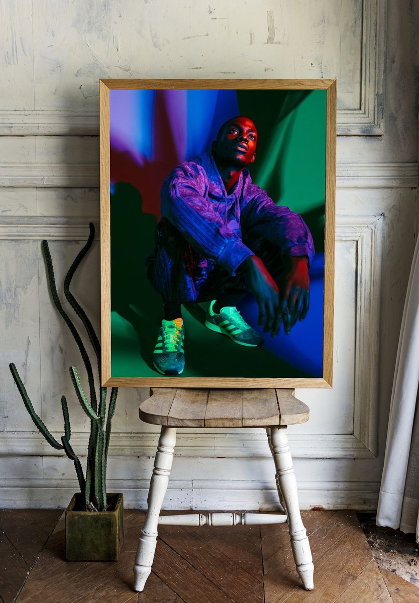 Neon Portrait Street Photography Poster. — room view 1