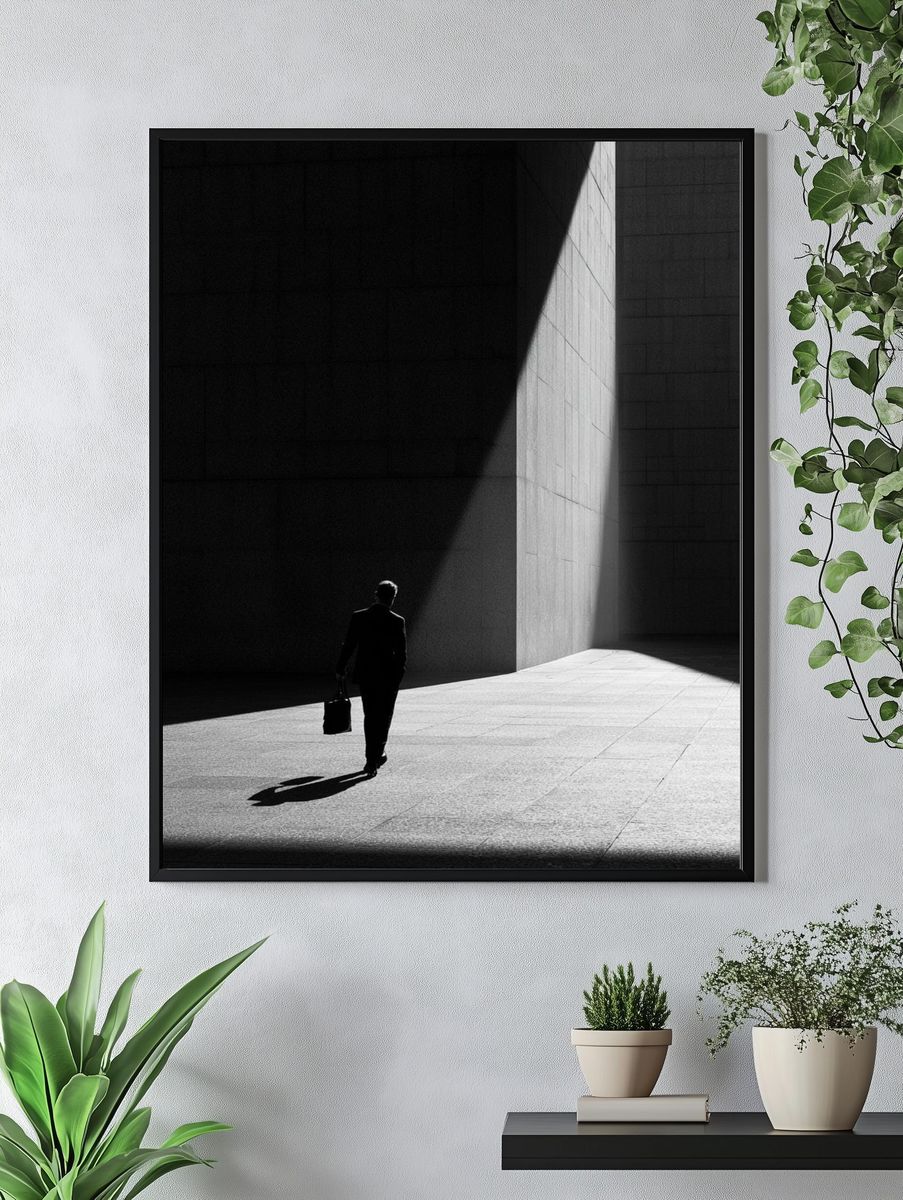 Solitary Figure in Light Poster. — room view 4