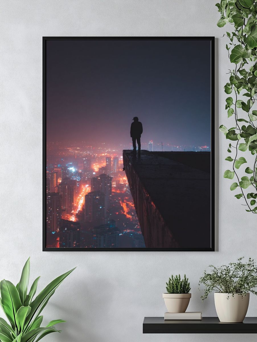 Neon City Edge Photography Poster. — room view 4