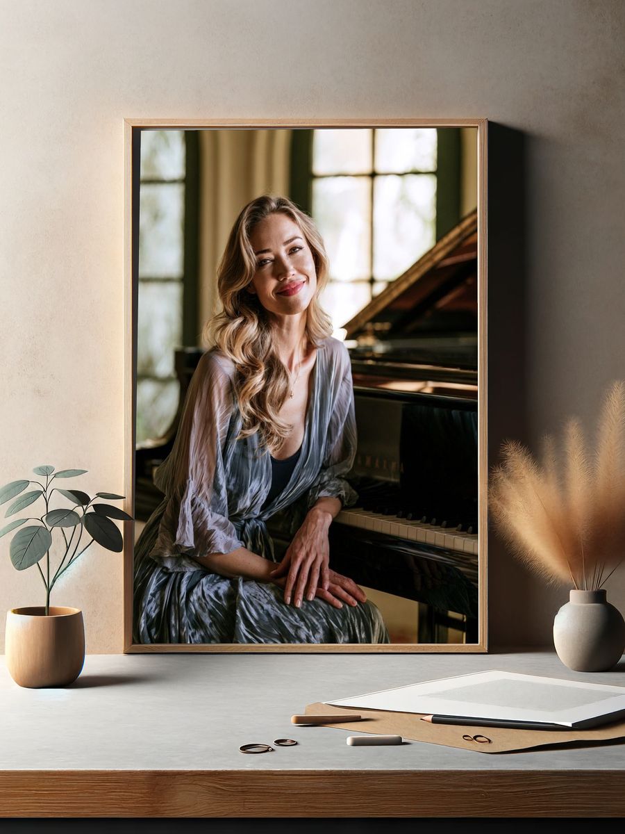 Pianist Portrait Photography Poster. — room view 2