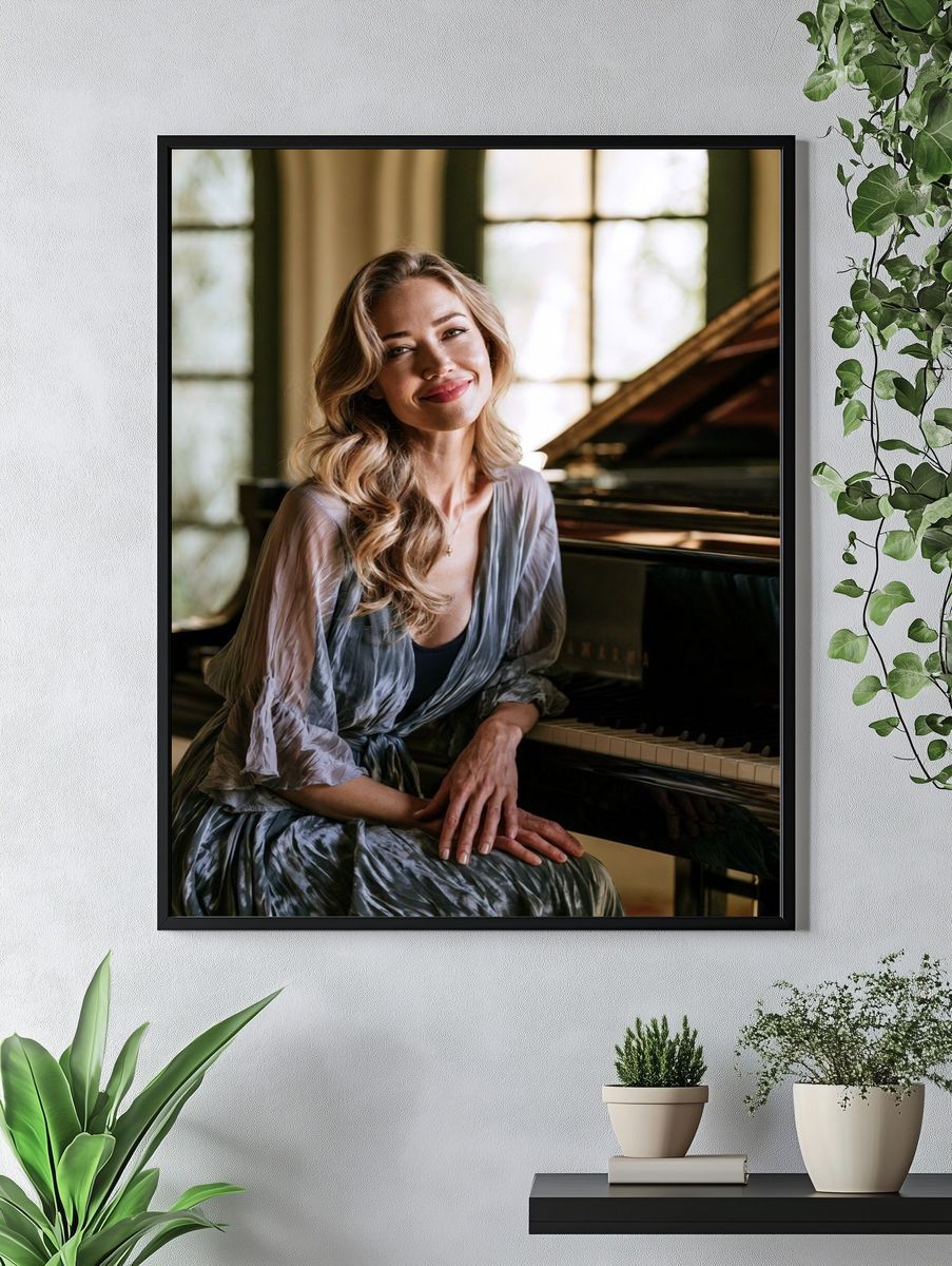 Pianist Portrait Photography Poster. — room view 4