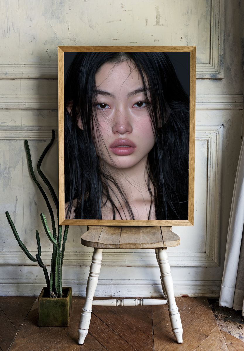 Moody Portrait Photography Poster. — room view 1
