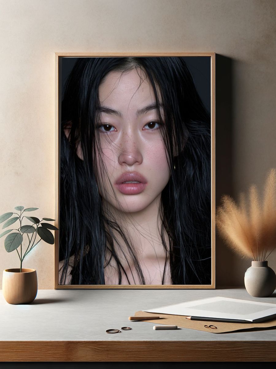 Moody Portrait Photography Poster. — room view 2