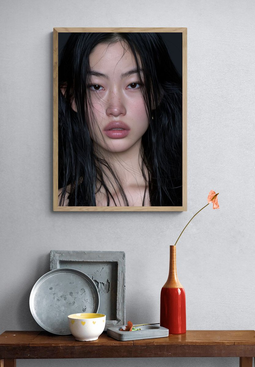 Moody Portrait Photography Poster. — room view 3
