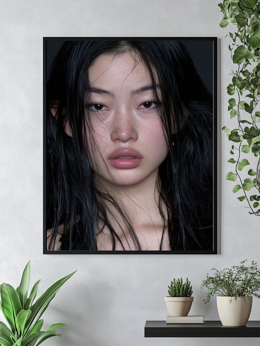 Moody Portrait Photography Poster. — room view 4