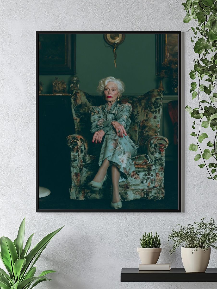 Elegant Portrait Photography Poster. — room view 4