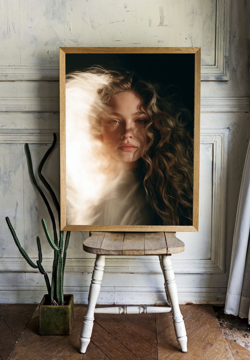 Dreamy Portrait Photography Poster. room preview
