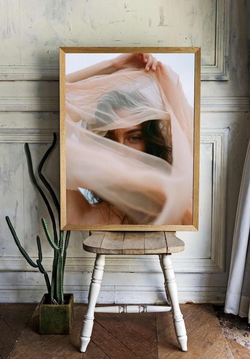 Veiled Portrait Photography Poster. room preview