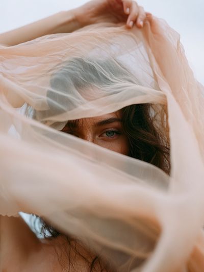 Veiled Portrait Photography Poster.
