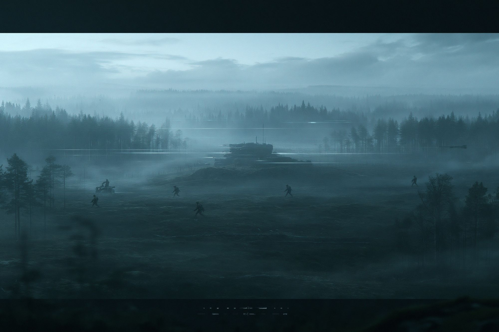 Misty Forest Battlefield Print. poster detail
