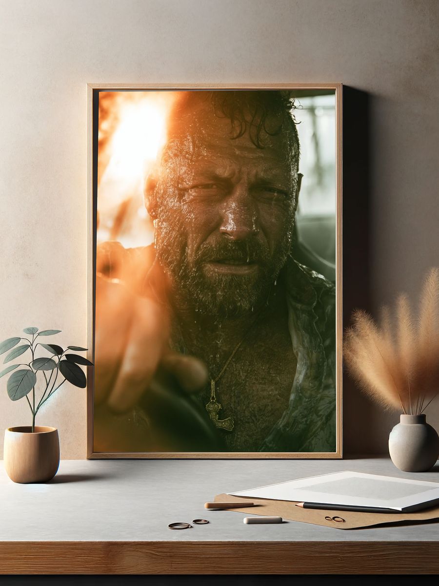 Intense Bearded Portrait Photography Poster. — room view 2