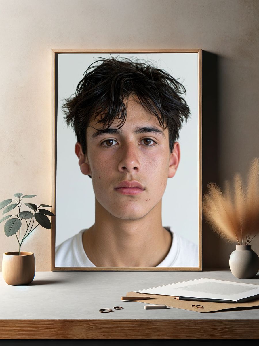Minimalist Portrait Photography Poster. — room view 2